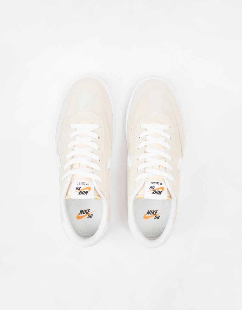 Nike SB FC Classic Low Skate Shoes - Summit White/Summit White-White - Image 6