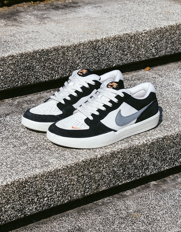 Nike SB Force 58 Skate Shoes - Black/Cool Grey-Summit White-Sail - Image 2