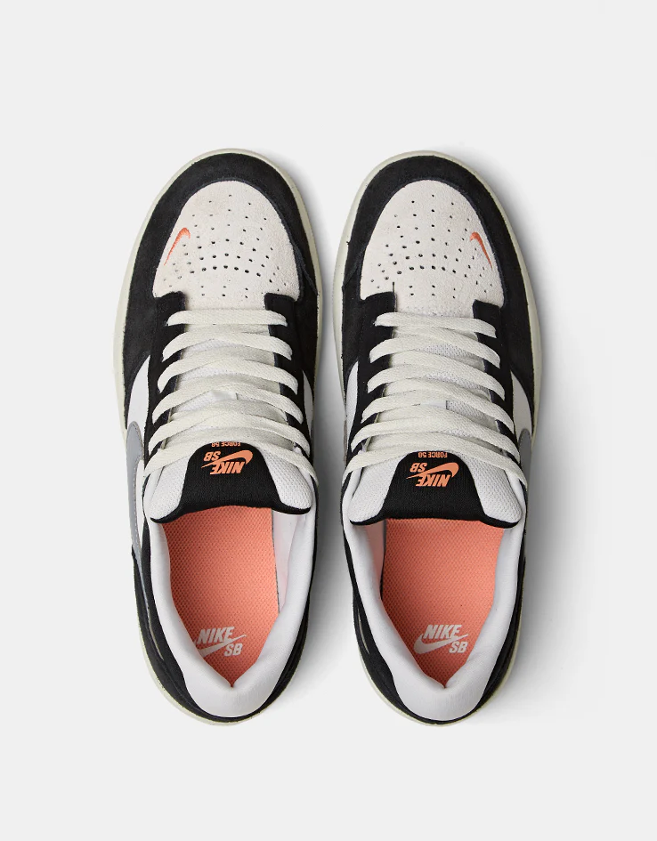 Nike SB Force 58 Skate Shoes - Black/Cool Grey-Summit White-Sail - Image 3