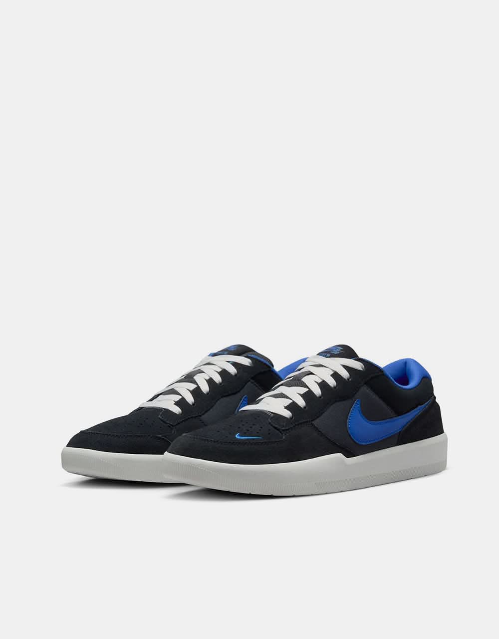 Nike SB Force 58 Skate Shoes - Black/Hyper Royal-Anthracite-Summit White - Image 2