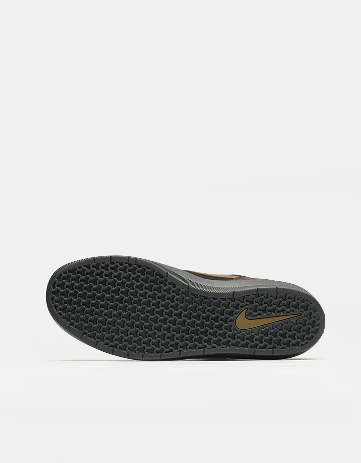 Nike SB Force 58 Skate Shoes - Black/Olive Flak-Burgundy Crush-Off Noir - Image 7