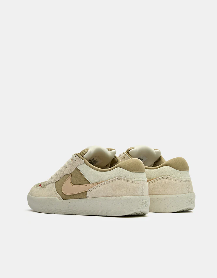 Nike SB Force 58 Skate Shoes - Coconut Milk/Linen-Neutral Olive - Image 5
