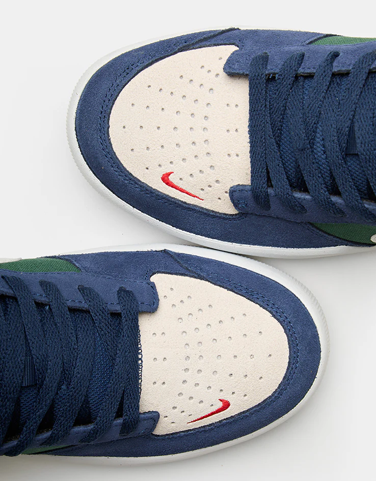 Nike SB Force 58 Skate Shoes - Navy/Summit White-Noble Green-White - Image 7