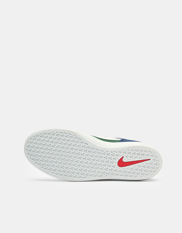 Nike SB Force 58 Skate Shoes - Navy/Summit White-Noble Green-White - Image 8