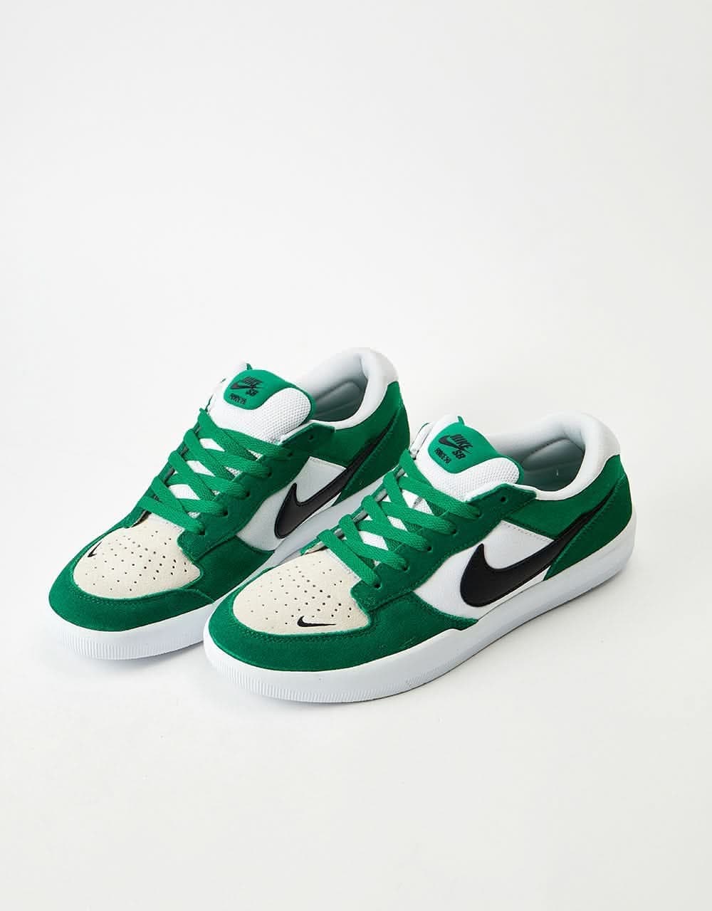 Nike SB Force 58 Skate Shoes - Pine Green/Black-White-White - Image 3