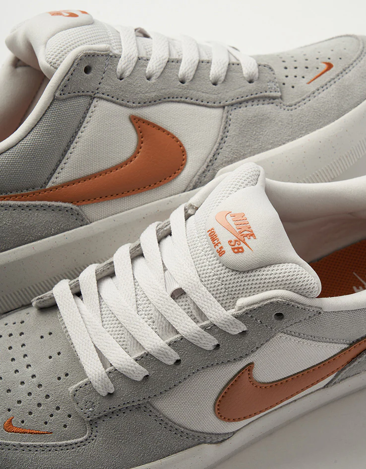 Nike SB Force 58 Skate Shoes - Platinum Tint/Monarch-Wolf Grey - Image 6
