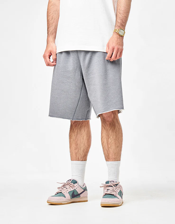 Nike SB GFX Fleece Shorts - Cool Grey/Heather/White - Image 2