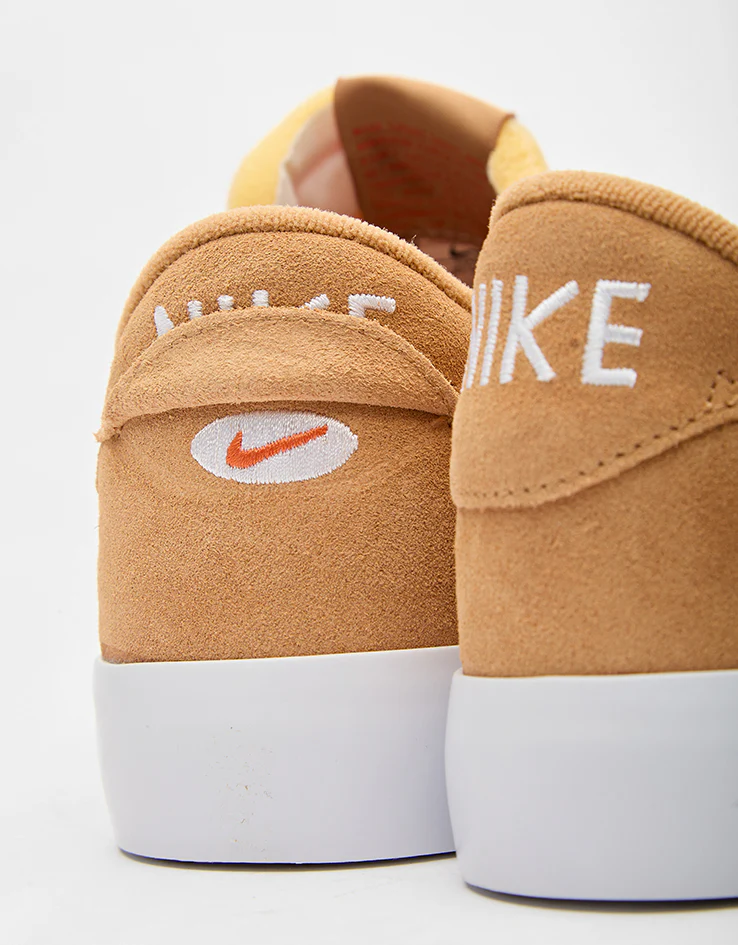 Nike SB Heritage Vulc Skate Shoes - Flax/College Orange-Oatmeal-White - Image 5