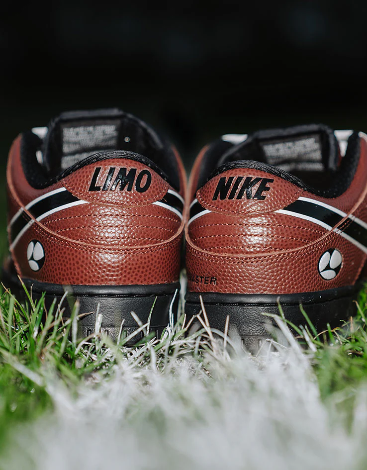 Nike SB 'Limosine' Dunk Low Pro QS Skate Shoes - Dark Pony/Black-Silver-White - Image 16