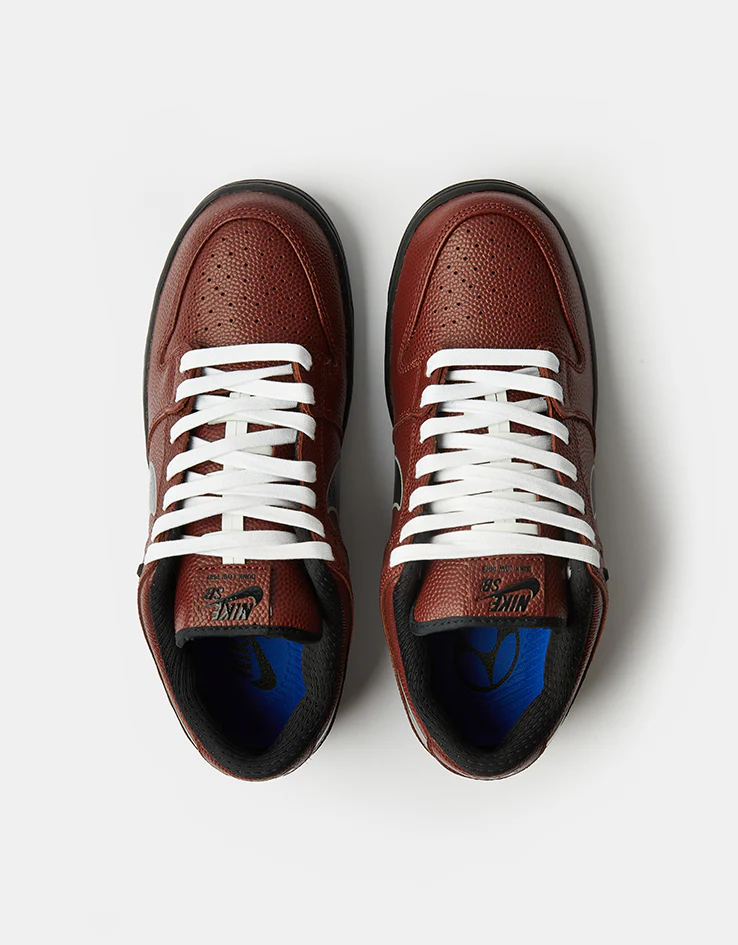 Nike SB 'Limosine' Dunk Low Pro QS Skate Shoes - Dark Pony/Black-Silver-White - Image 2