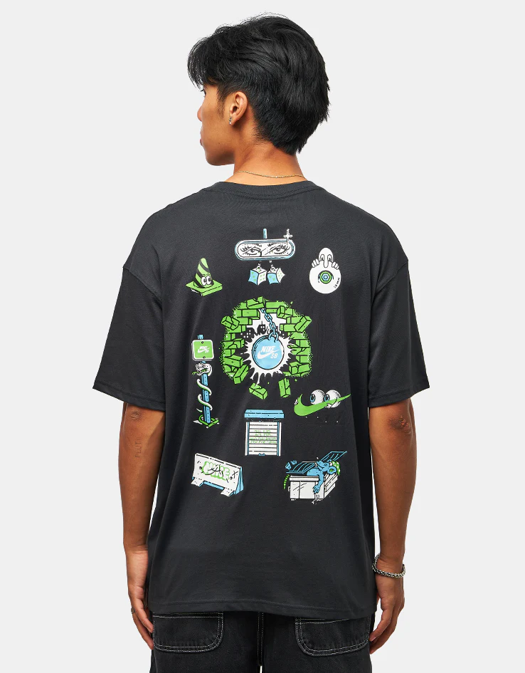 Nike SB M90 Skate Char T-Shirt - Off Noir