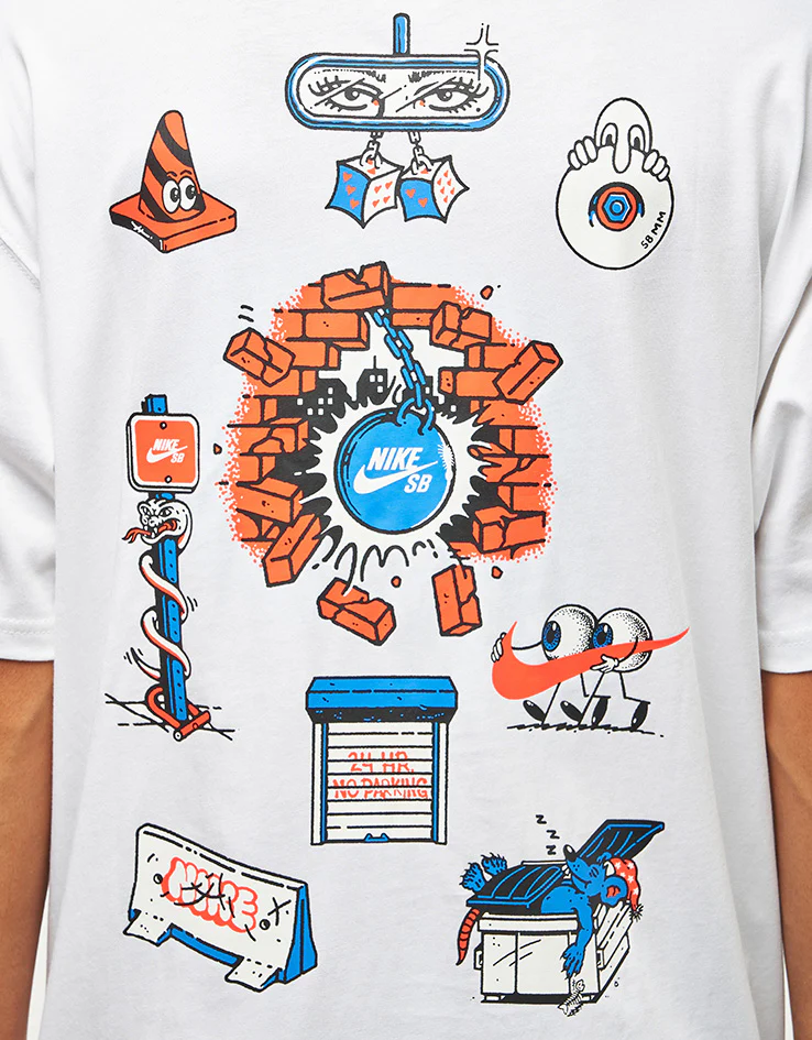 Nike SB M90 Skate Char T-Shirt - White - Image 3