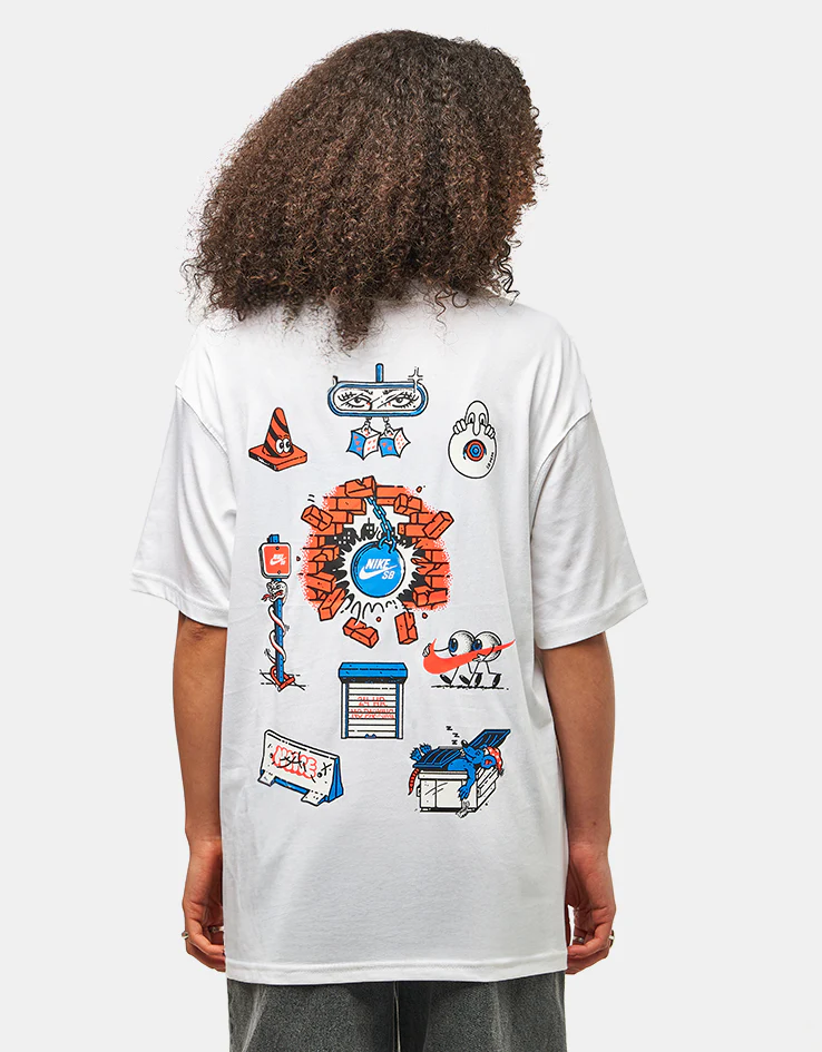 Nike SB M90 Skate Char T-Shirt - White - Image 6