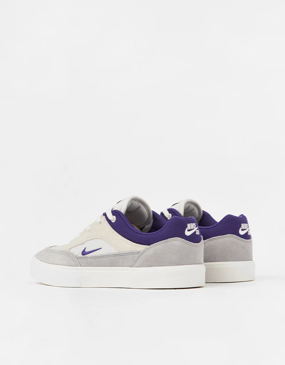 Nike SB Malor Skate Shoes - Platinum Tint/Court Purple-Wolf Grey - Image 5