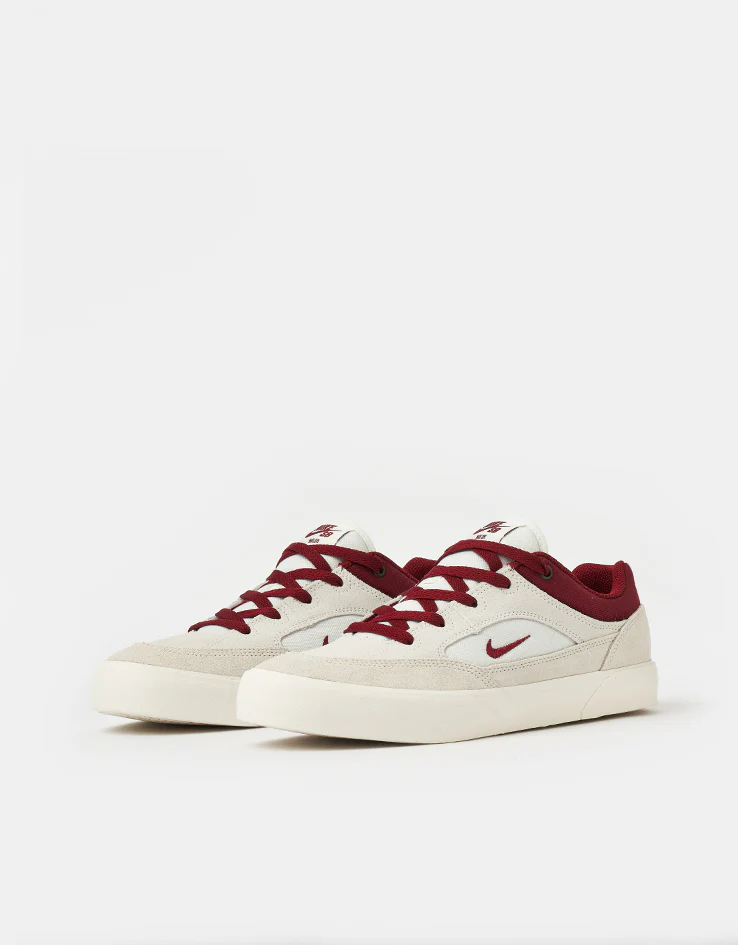 Nike SB Malor Skate Shoes - Summit White/Team Red-Phantom-Sail - Image 3