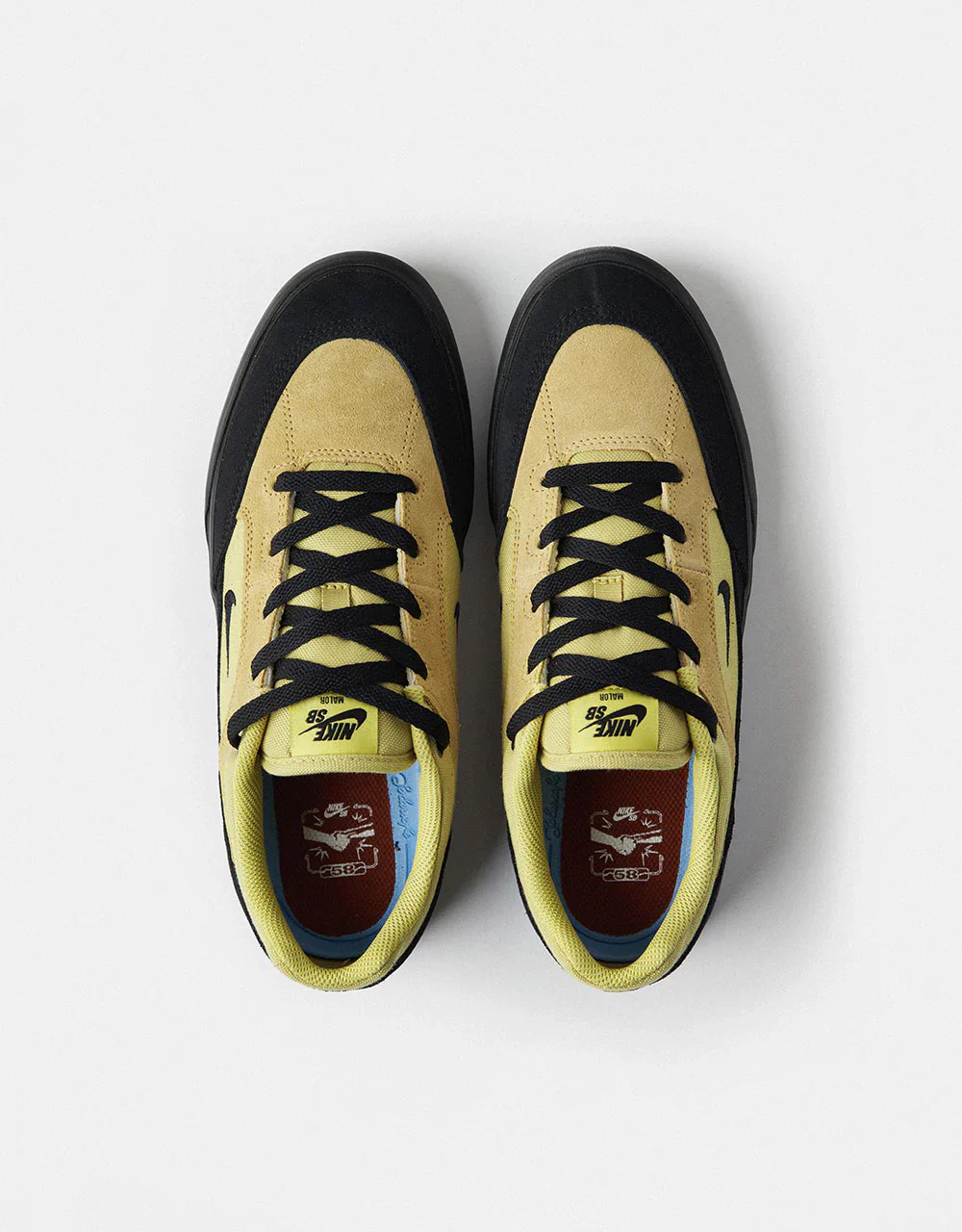 Nike SB Malor TE Skate Shoes - Buff Gold/Black-Black-Cinnamon - Image 2