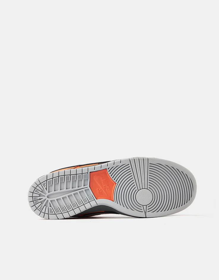 Nike SB 'Muni Pass' Dunk Low Pro Skate Shoes - Safety Orange/Wolf Grey-Baroque Brown - Image 9