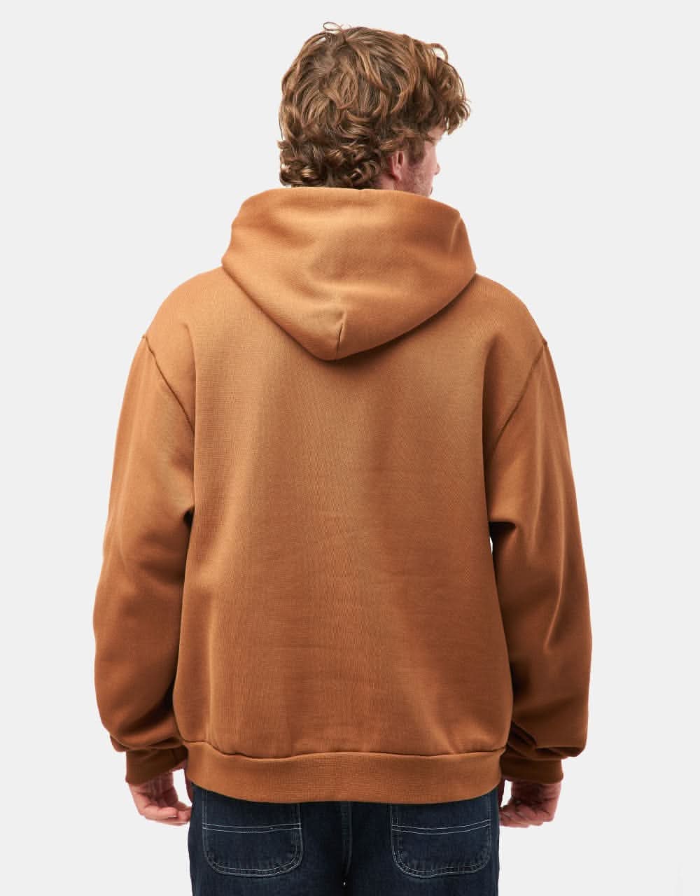 Nike SB N Swoosh Pullover Hoodie - Light British Tan/White - Image 2