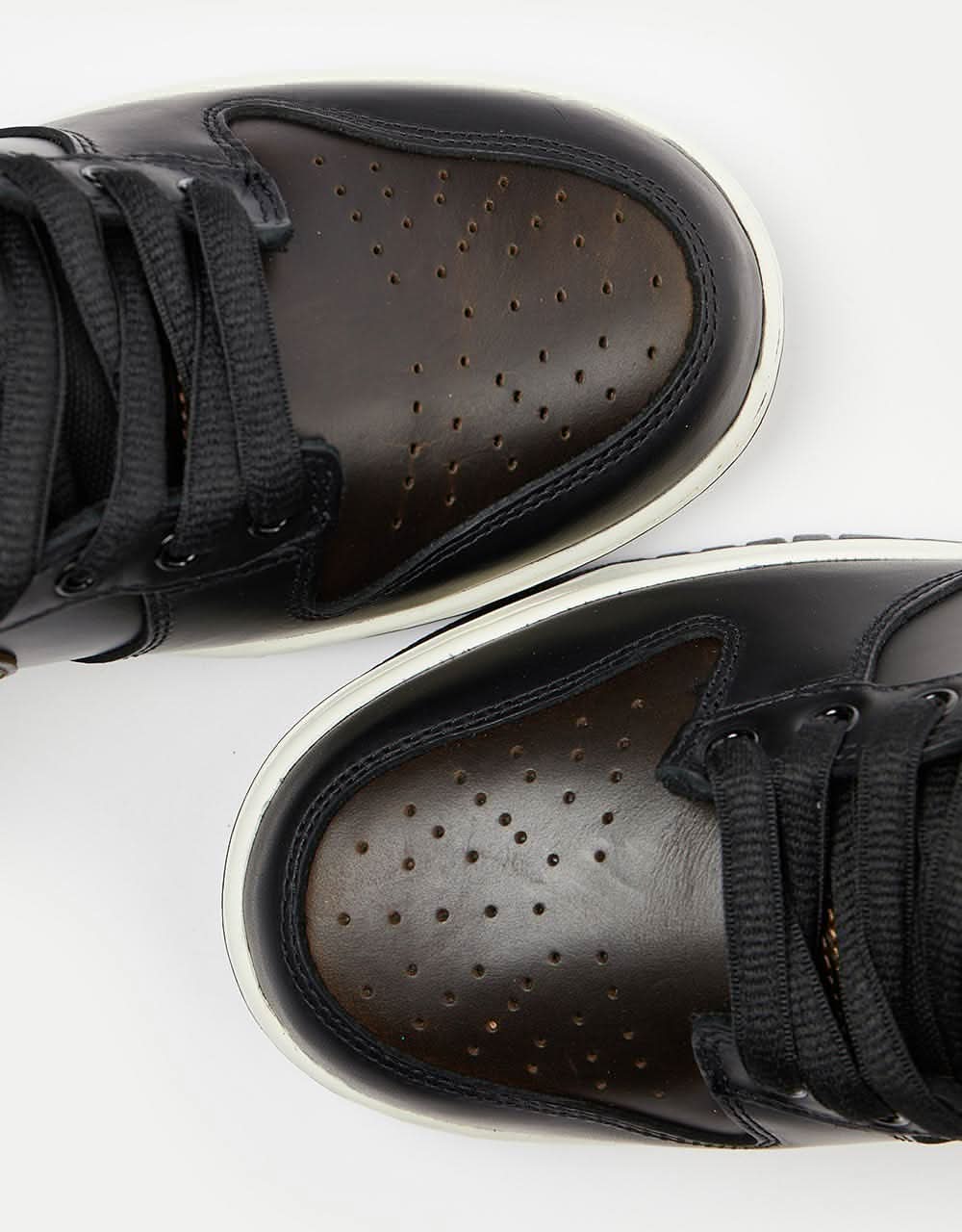 Nike SB 'Pawnshop' Dunk High OG QS Skate Shoes - Black/Black-Metallic Gold - Image 7