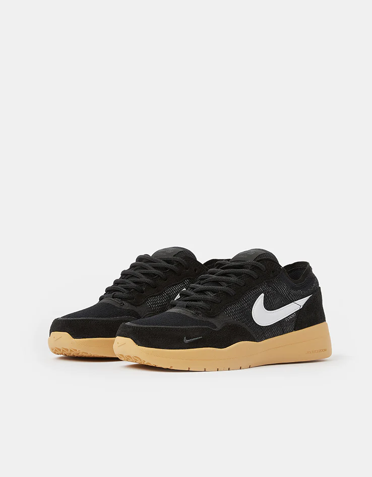 Nike SB PS8 Skate Shoes - Black/White-Anthracite-Gum Yellow - Image 2