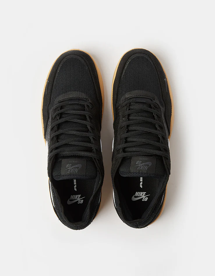 Nike SB PS8 Skate Shoes - Black/White-Anthracite-Gum Yellow - Image 3