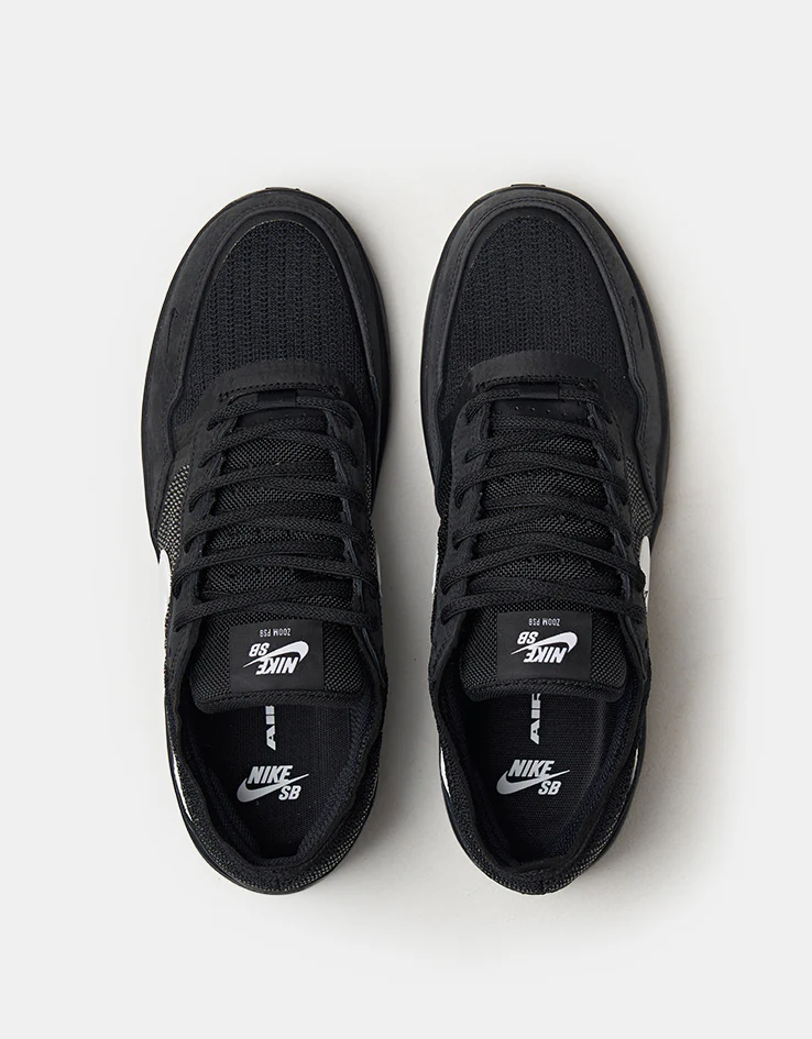 Nike SB PS8 Skate Shoes - Black/White-Black-Black - Image 3