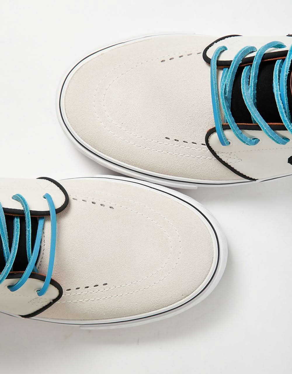 Nike SB 'Safari Electric Pack' Zoom Janoski OG+ Skate Shoes - Phantom/Chlorine Blue-Black - Image 7