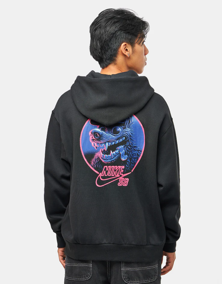Nike SB SK8 Fiend Full Zip Hoodie - Black/White
