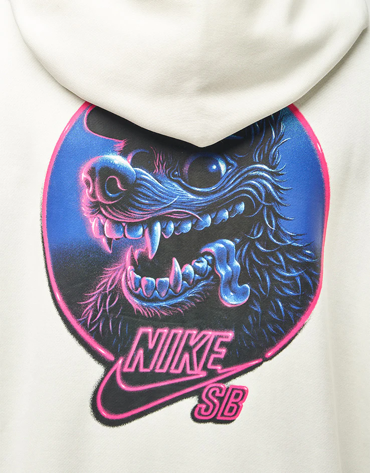 Nike SB SK8 Fiend Full Zip Hoodie - Sail/Black - Image 4