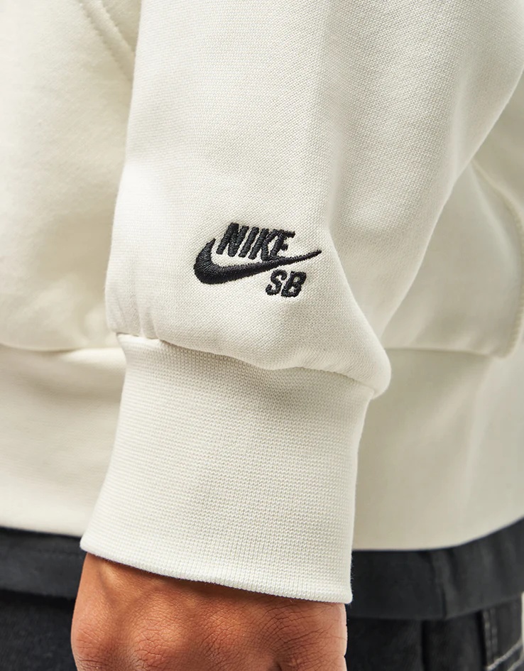 Nike SB SK8 Fiend Full Zip Hoodie - Sail/Black - Image 5