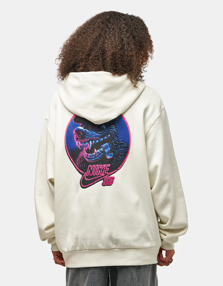 Nike SB SK8 Fiend Full Zip Hoodie - Sail/Black - Image 7