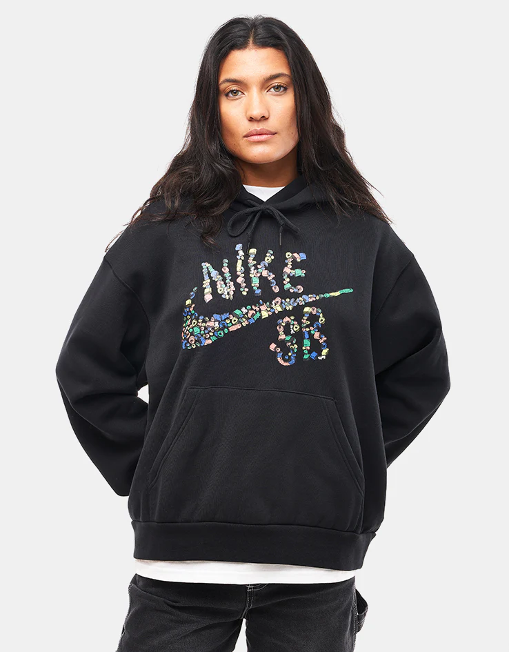 Nike SB Sugar High Pullover Hoodie - Black/White - Image 6