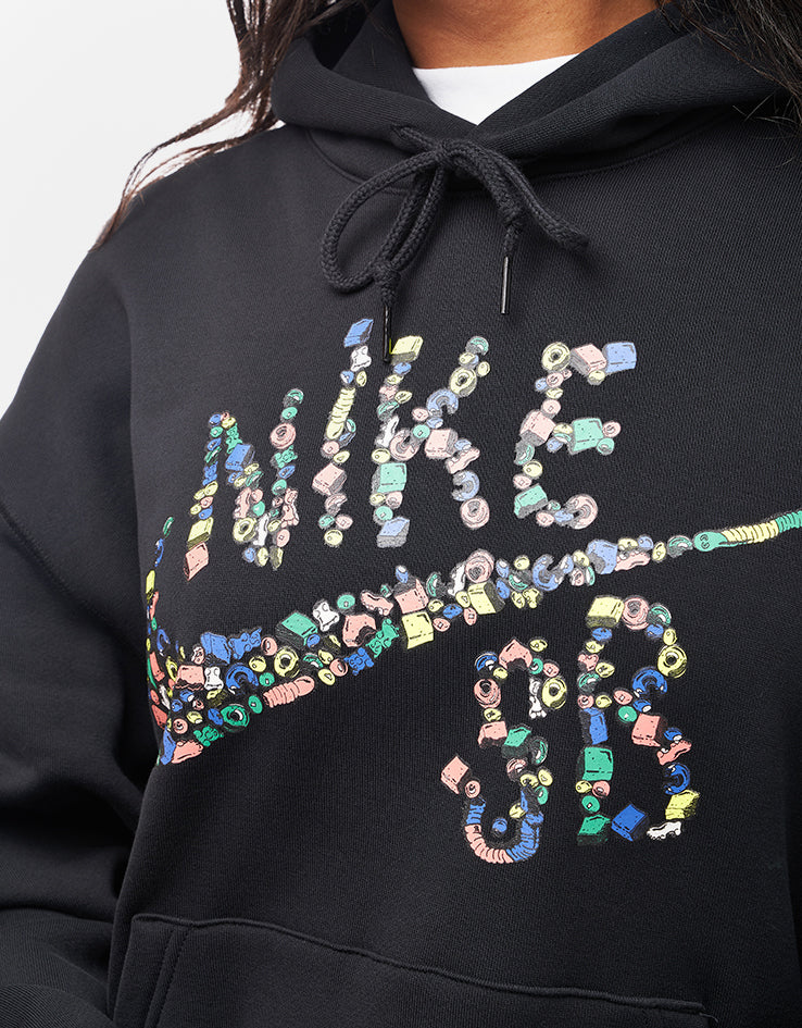 Nike SB Sugar High Pullover Hoodie - Black/White - Image 8