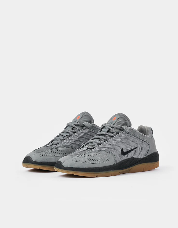 Nike SB Vertebrae ISO Skate Shoes - Cool Grey/Black-Cool Grey-Dark Grey - Image 4