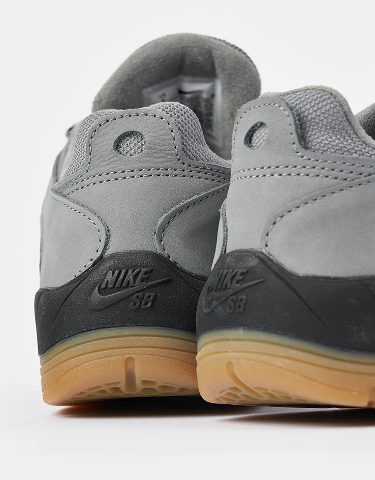 Nike SB Vertebrae ISO Skate Shoes - Cool Grey/Black-Cool Grey-Dark Grey - Image 6