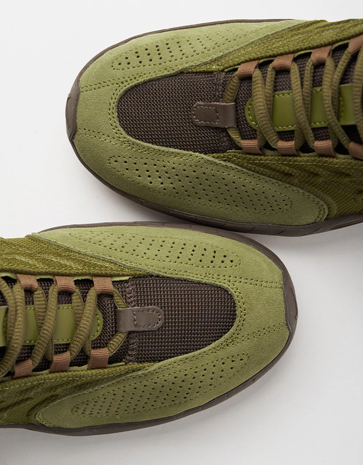 Nike SB Vertebrae Skate Shoes - Olive Flak/Black-Baroque Brown - Image 8