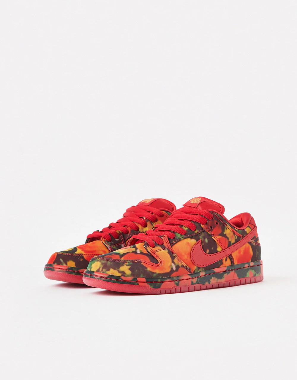 Nike SB 'Wizard of Oz' Dunk Low Pro QS Skate Shoes - Gym Red/University Red-Multi-Color - Image 4