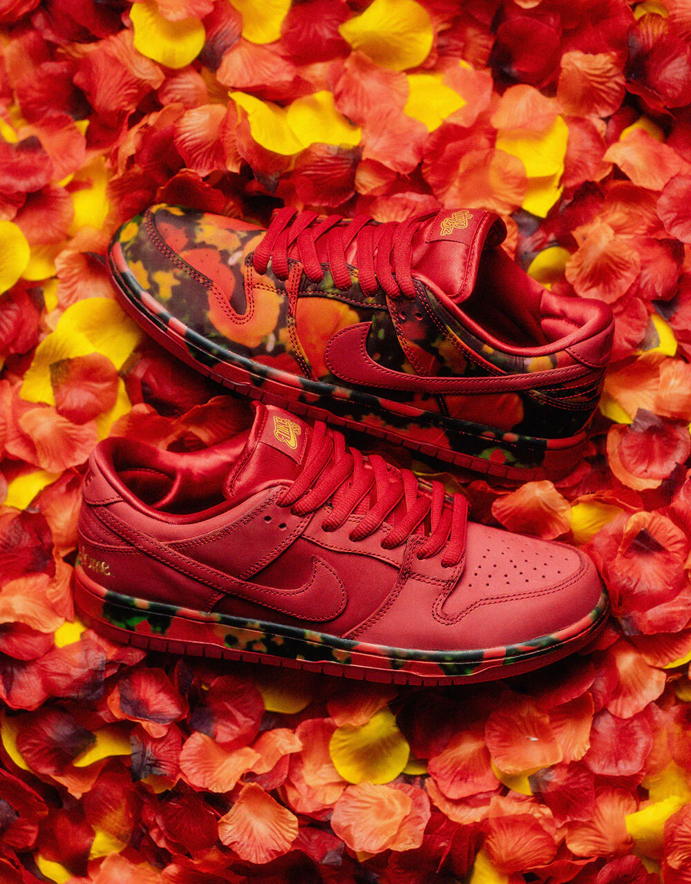 Nike SB 'Wizard of Oz' Dunk Low Pro QS Skate Shoes - Gym Red/University Red-Multi-Color - Image 6