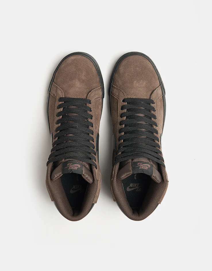 Nike SB Zoom Blazer Mid Skate Shoes - Baroque Brown/Black-Baroque Brown - Image 2