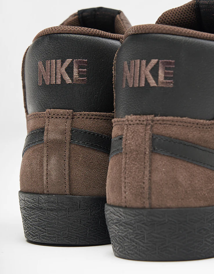 Nike SB Zoom Blazer Mid Skate Shoes - Baroque Brown/Black-Baroque Brown - Image 5