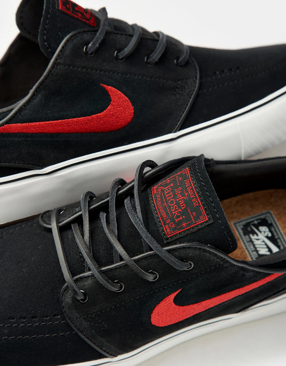 Nike SB Zoom Janoski OG+ Skate Shoes - Black/University Red-Black-Summit White - Image 3