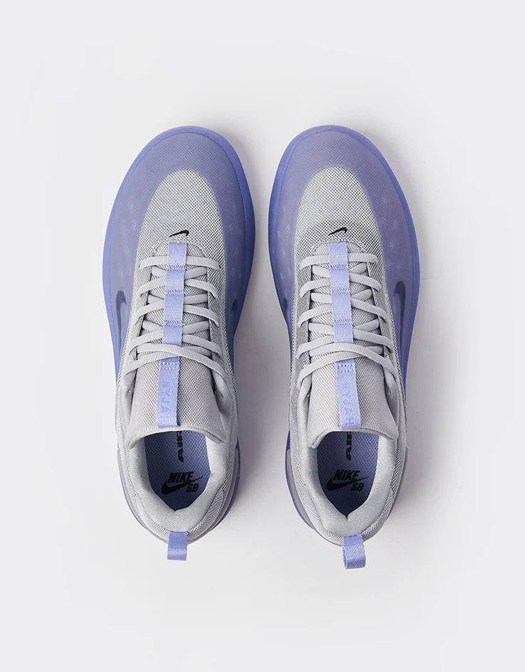 Nike SB Zoom Nyjah 4 Skate Shoes - Light Thistle/Black-Light Thistle - Image 3