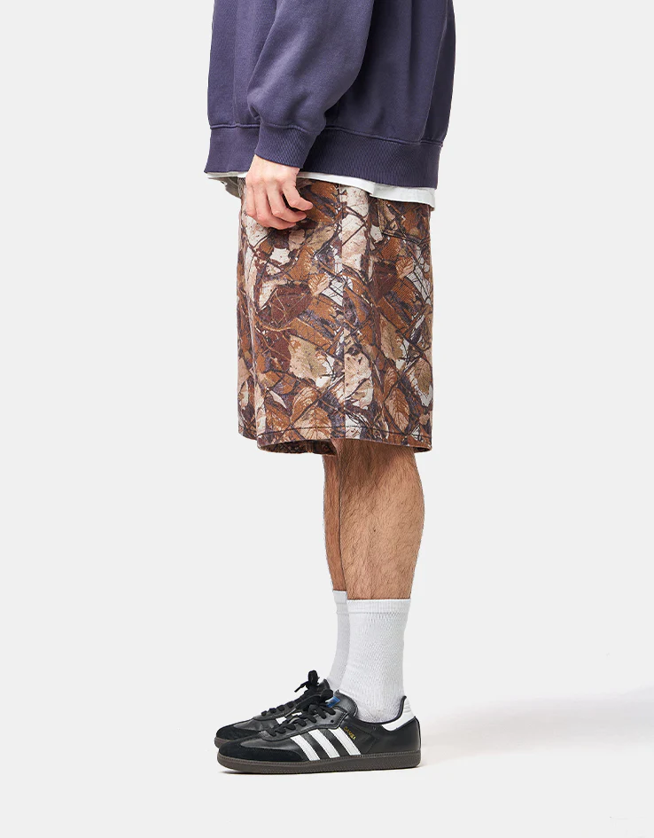 Obey Bigwig Baggy Denim Shorts - Fence Camo - Image 3