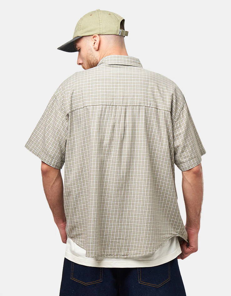 Obey Bigwig Ian Woven S/S Shirt - Dried Sage Multi - Image 3