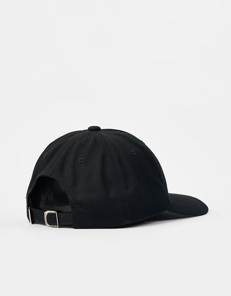 Obey Bold Curve 6 Panel Strapback Cap - Black - Image 4