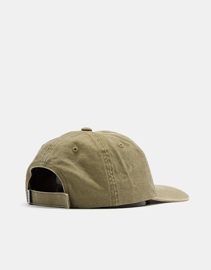 Obey Icon Eyes Pigment 6 Panel Velcro Back Cap - Pigment Khaki - Image 4