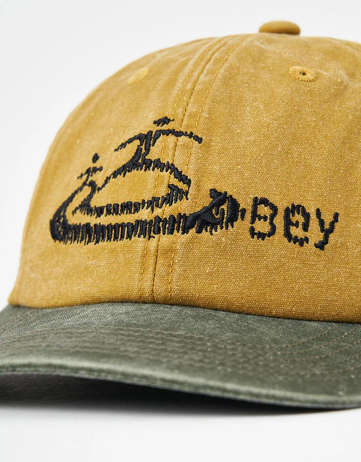 Obey Pigment Obey Corp 6 Panel Cap - Pigment Mustard Multi - Image 2