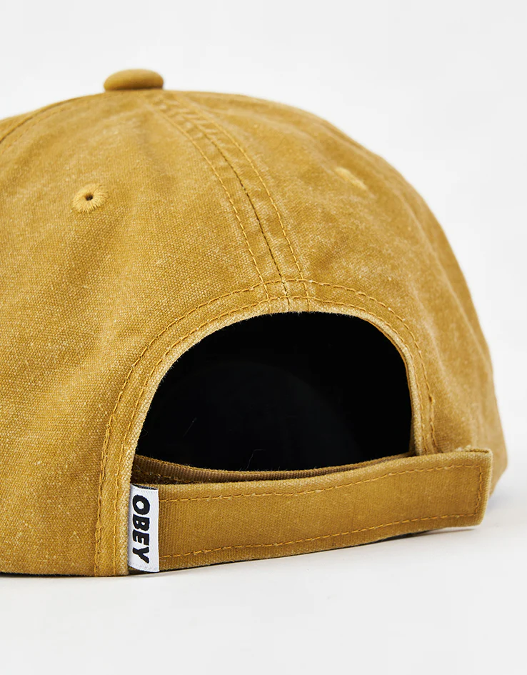 Obey Pigment Obey Corp 6 Panel Cap - Pigment Mustard Multi - Image 3