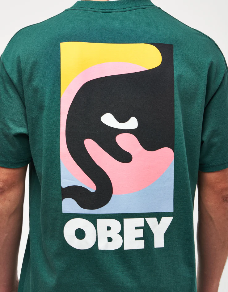 Obey Quarter Icon T-Shirt - Rainforest - Image 4