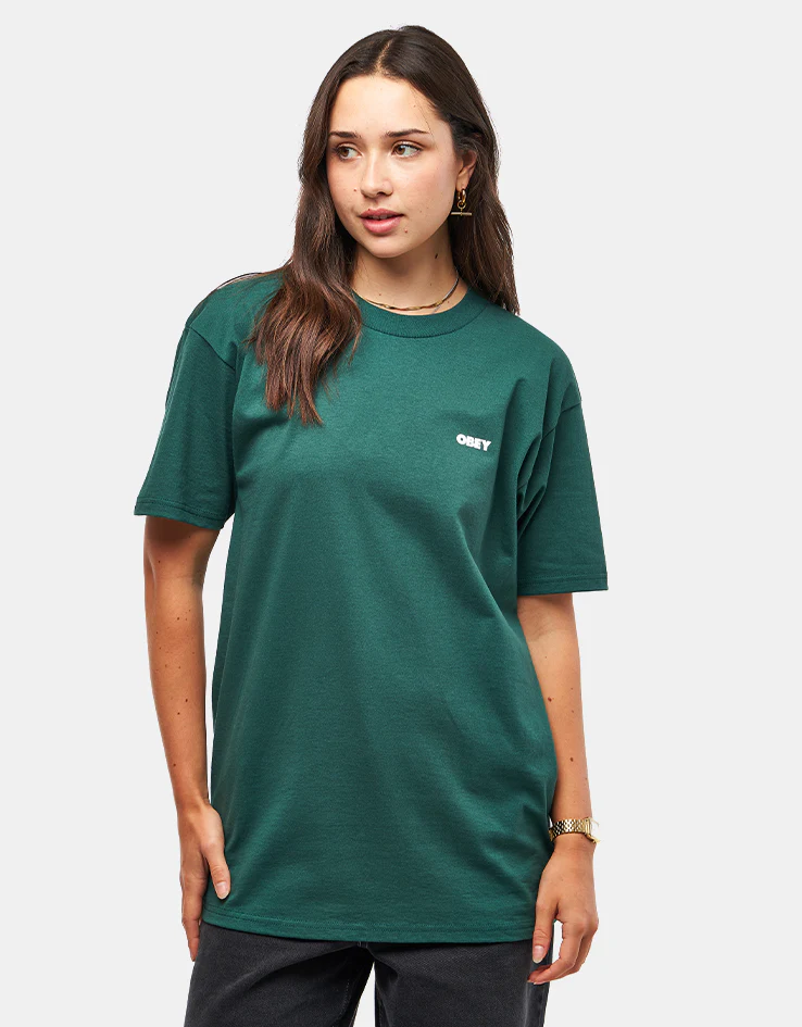 Obey Quarter Icon T-Shirt - Rainforest - Image 7